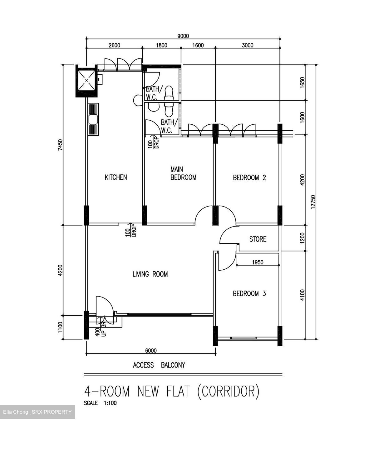 Blk 214 Yishun Street 21 (Yishun), HDB 4 Rooms #489199531